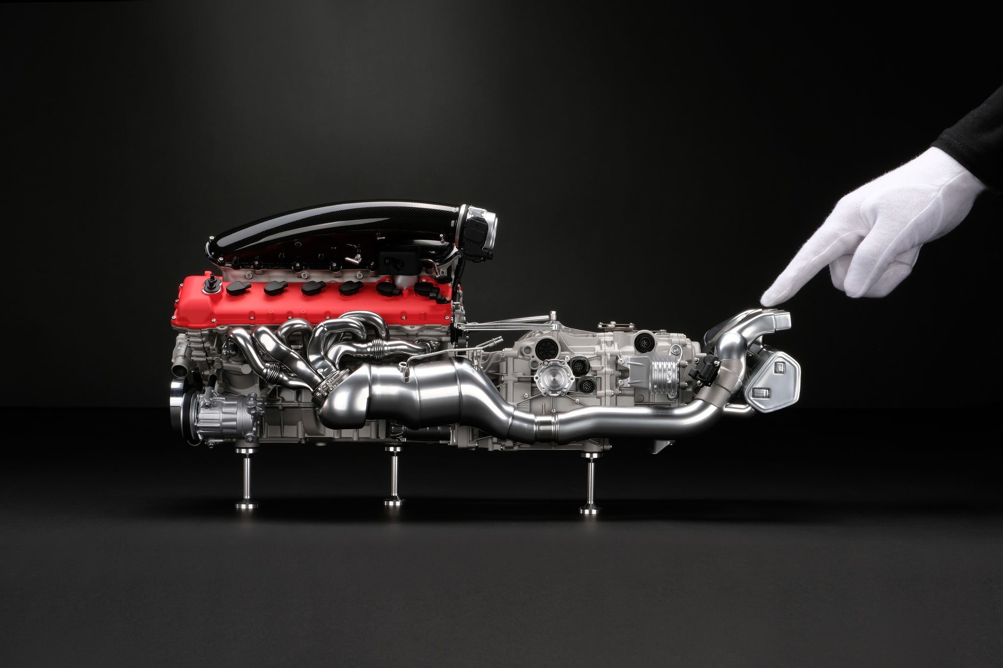 Ferrari Daytona SP3 Engine and Gearbox 1.4 Scale Replica by Amalgam Collection