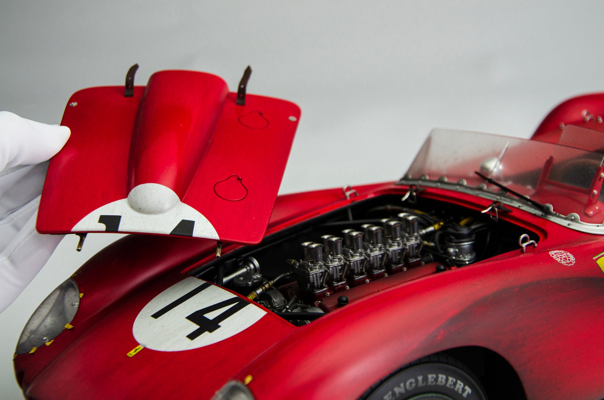 Ferrari 250 TR Race Weathered at 1:8 scale