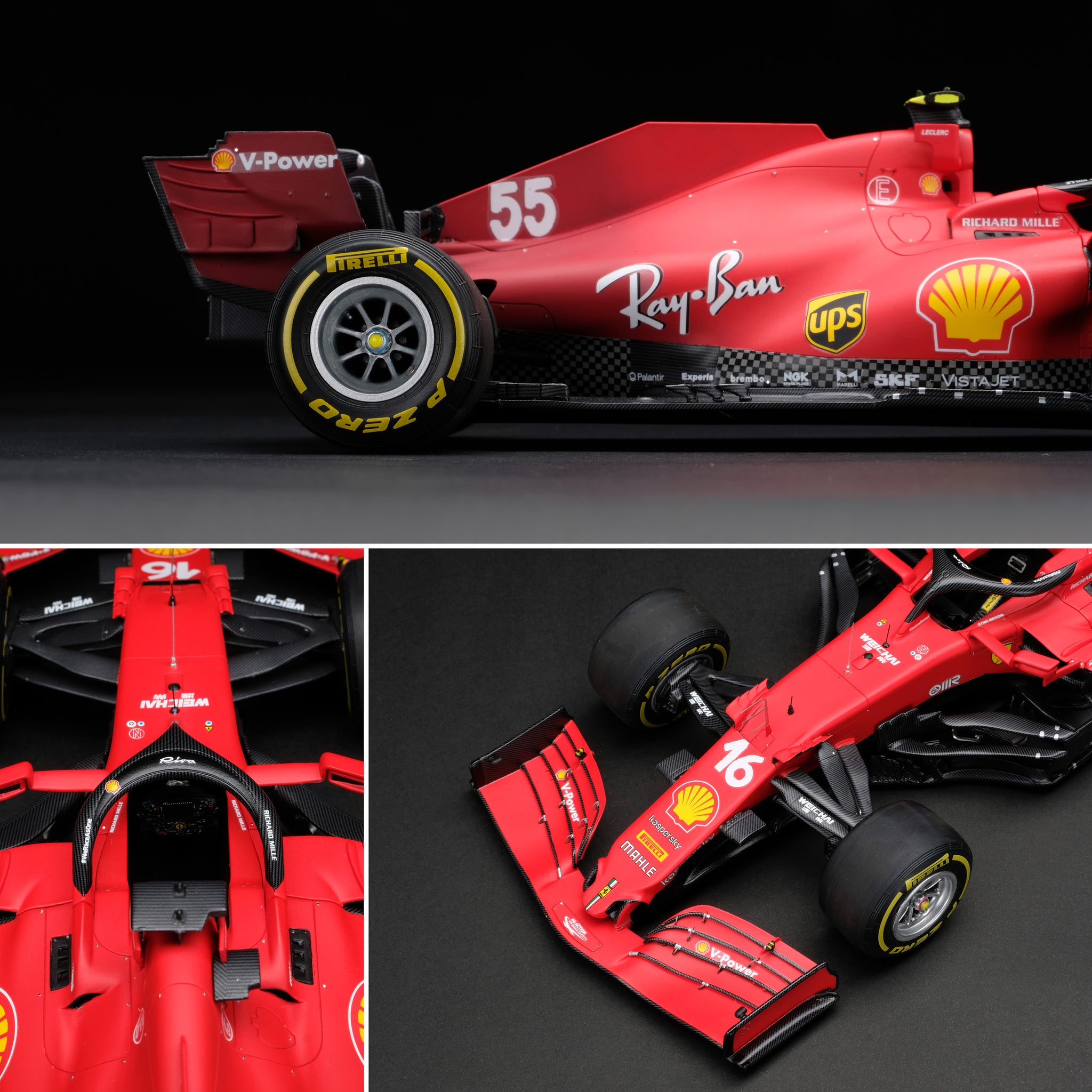 Ferrari SF21 - 1:18 scale - Charles Leclerc & Carlos Sainz