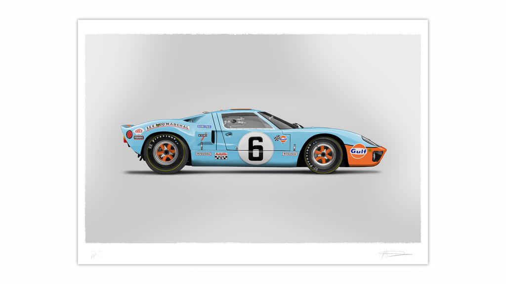 Ford GT40 - Art Screen Print