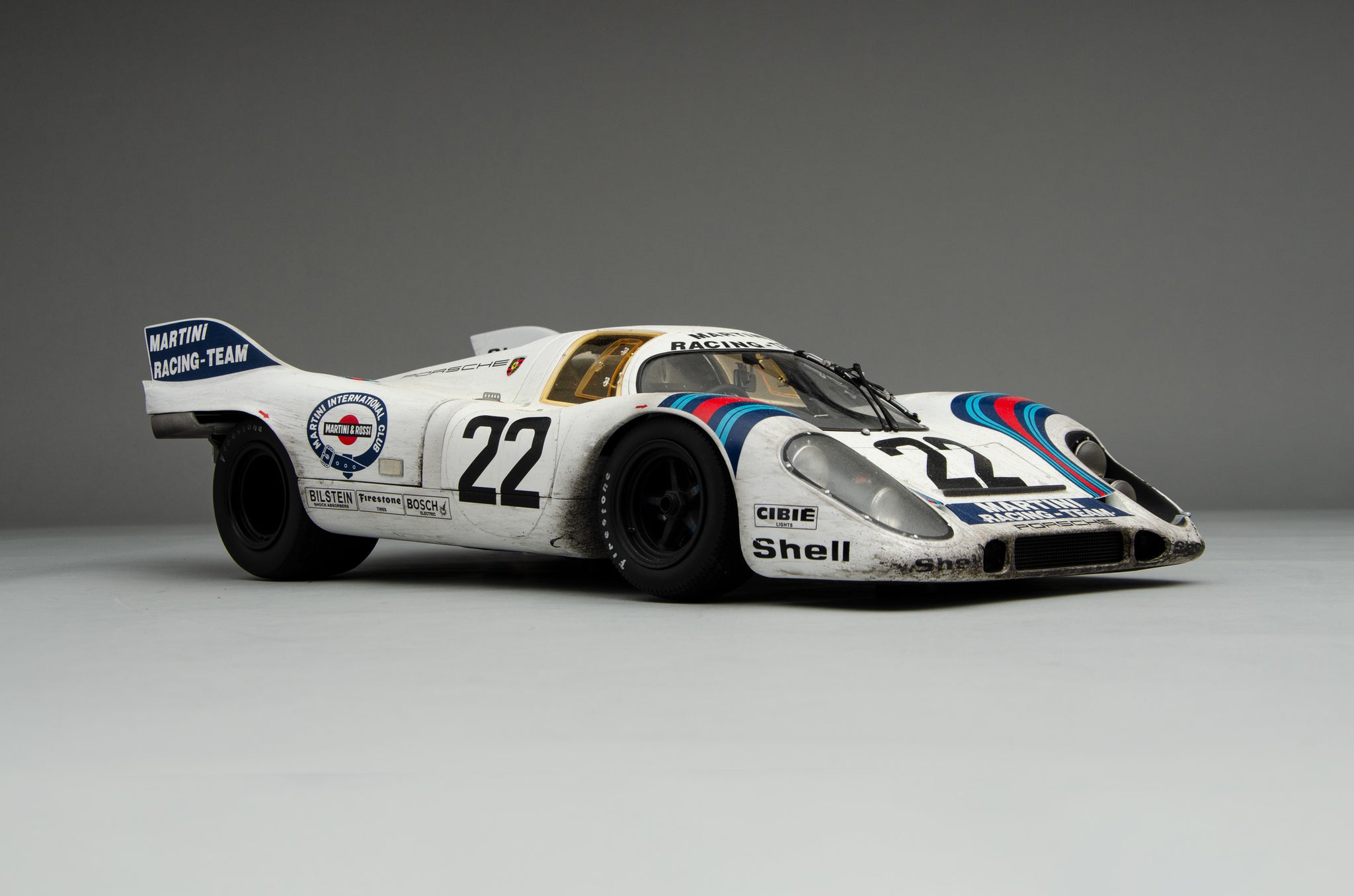 Porsche 917KH Race Weathered at 1:8 scale