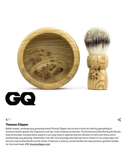 GQ review of Anniversary Shaving Oak Set