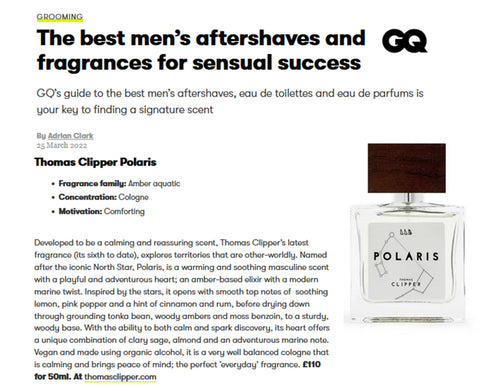 GQ best men's aftershaves Polaris