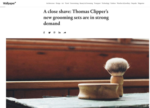 Wallpaer feature Thomas Clipper shaving sets