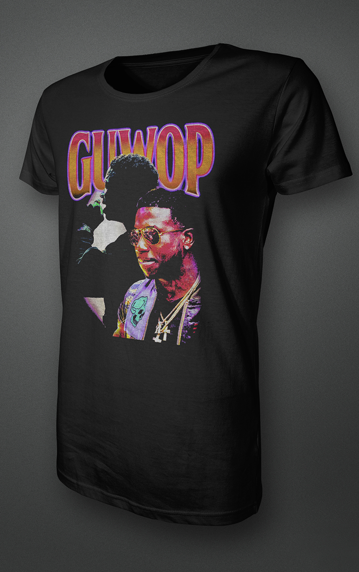 Gucci Mane (Guwop) Gucci Collage Mens Black T-Shirt — Splashy