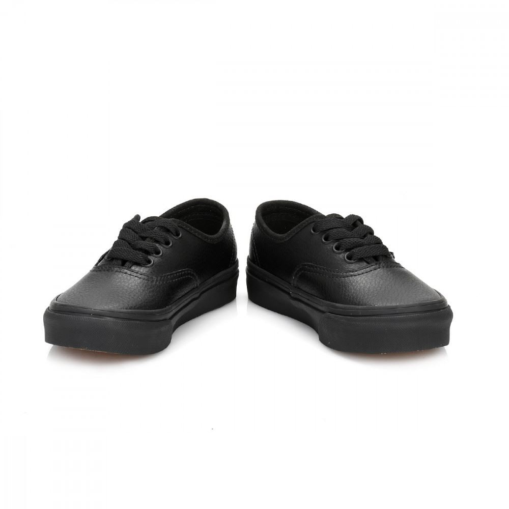 u authentic leather black vans