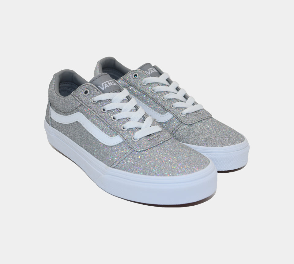 vans shoes silver