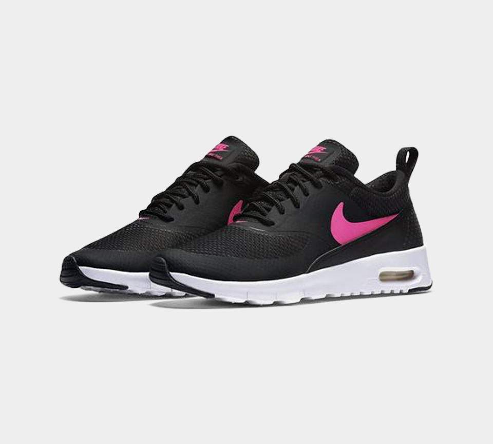 black and pink nike thea