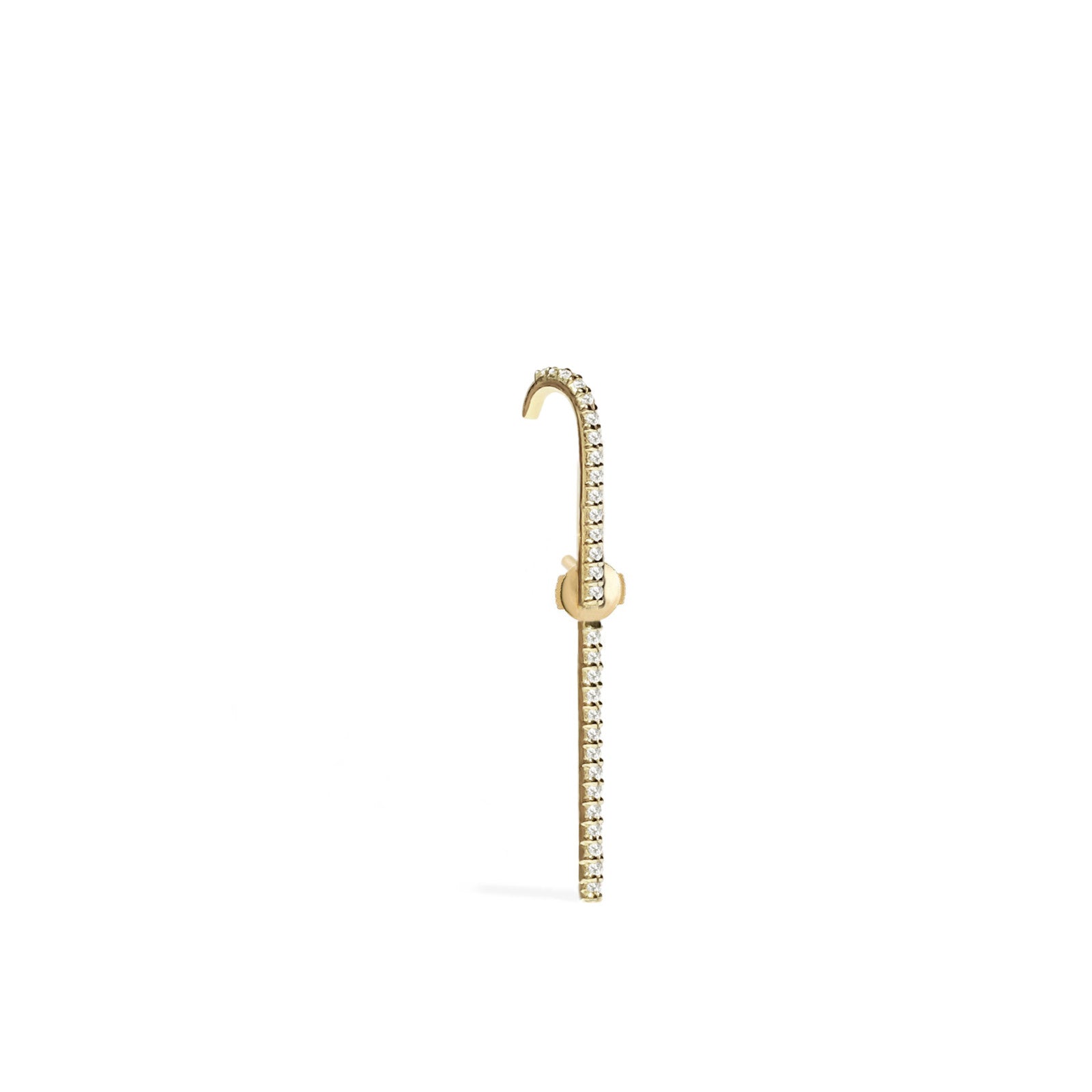 The Petite Ear Pin - 18 Karat Yellow Gold with Diamonds