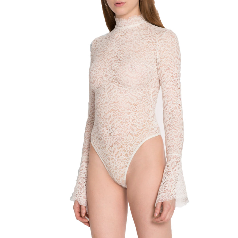 blush lace bodysuit