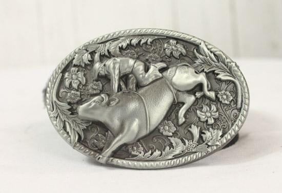 belt buckle bull