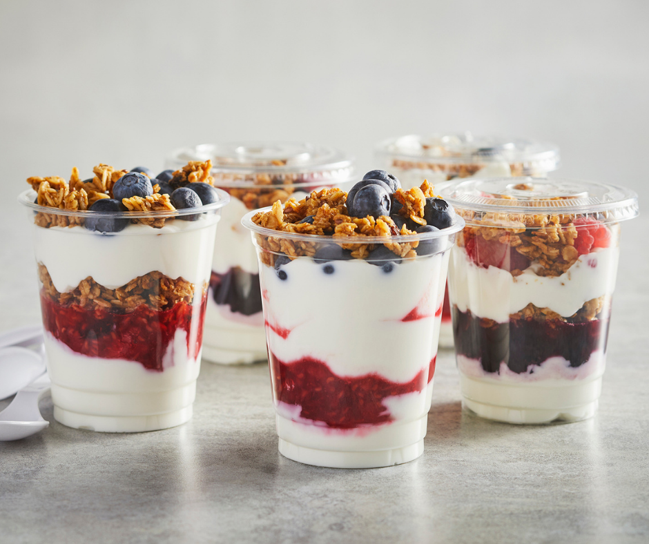 Red, White and Blue Yogurt Parfaits - Brennans Market