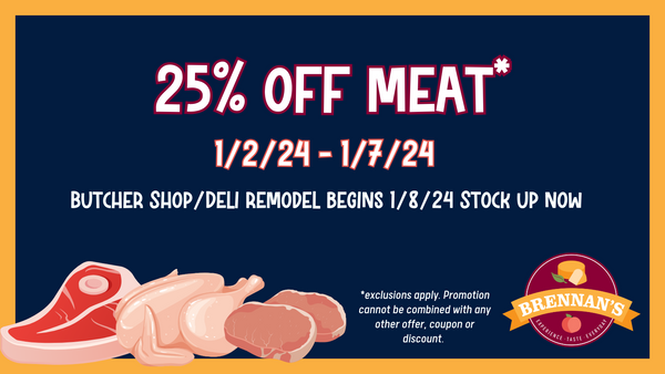 25% Off Meat