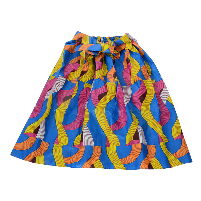 African Dutch Ankara Print Full Circle Skirt for Women Casual Maxi