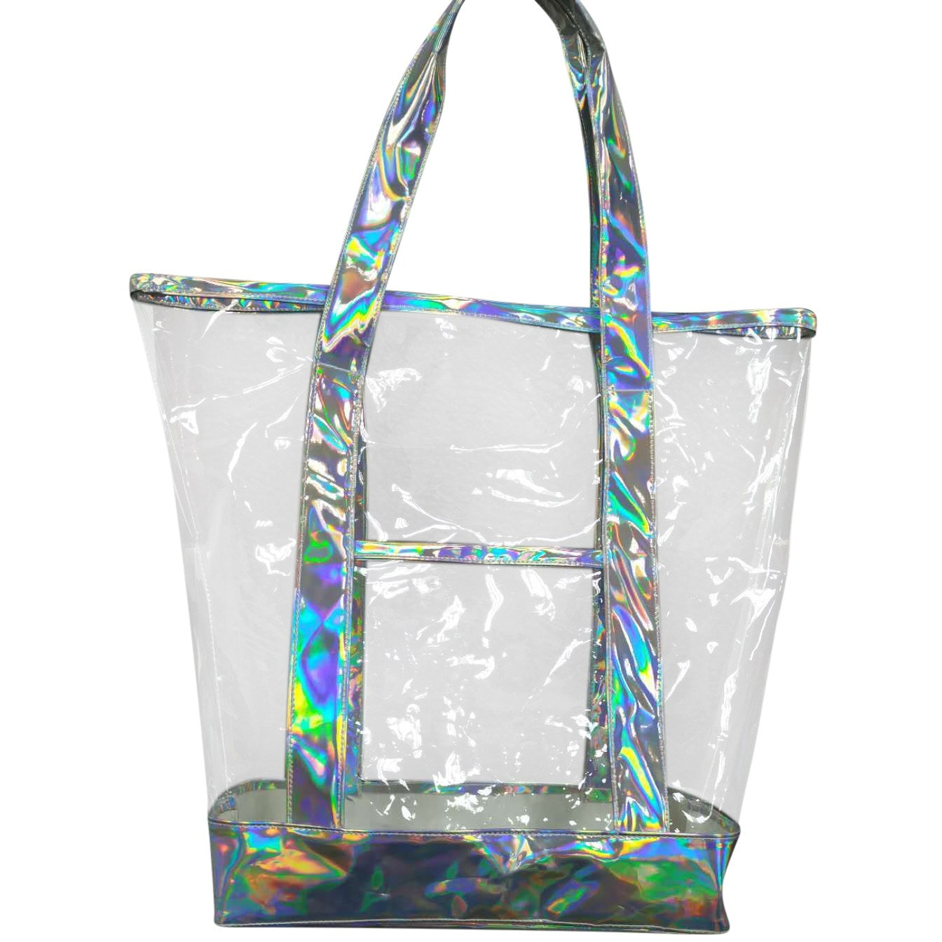 iridescent beach bag