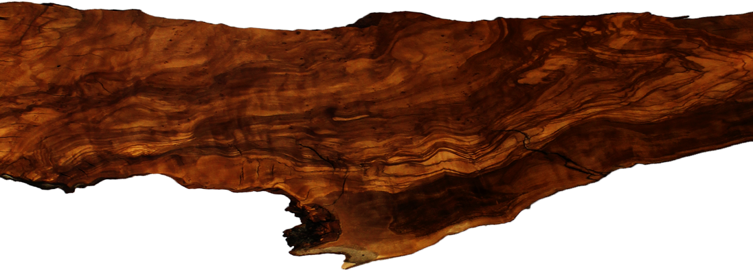 close up of live edge wood slab