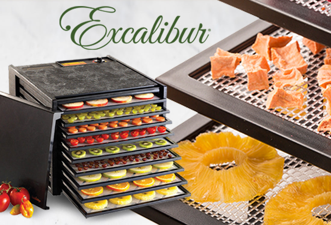 Excalibur 10 Tray Commercial Food Dehydrator with Adjustable Temperature  Control and Two 99-Hour Timers, in Stainless Steel (EXC10EL) - Excalibur  Dehydrator