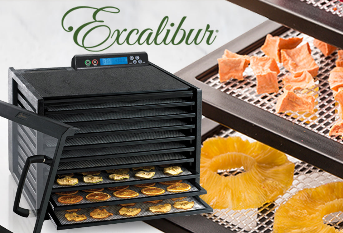 Excalibur - D900S, Excalibur 9 Tray Food Dehydrator, Silver