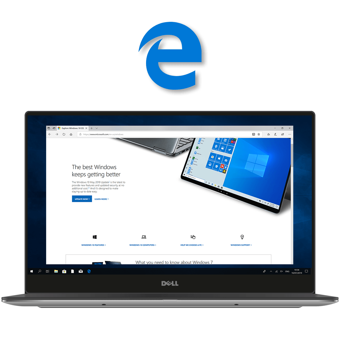 Microsoft Edge Windows 10 Inicio LicenceDeals.com