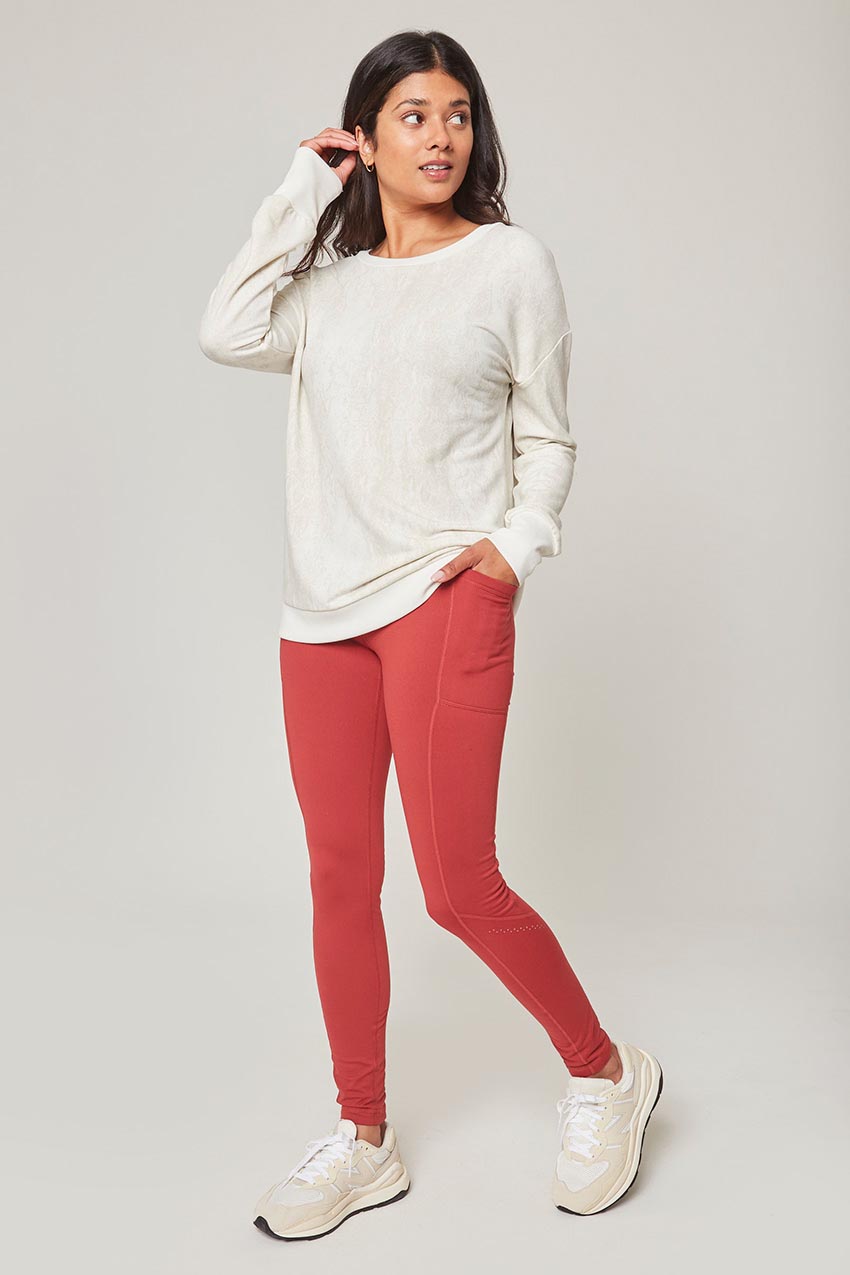 Pants & Jumpsuits  New Mondetta Ladies Brushed Jacquard Legging