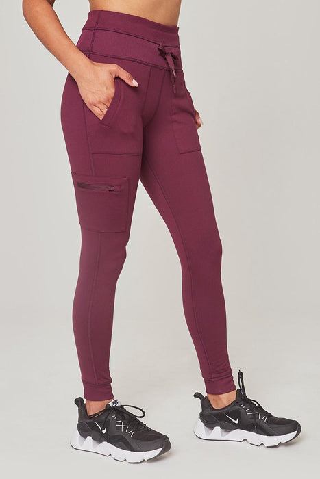 Buy Mondetta women jacquard knit high rise leggings black grey Online