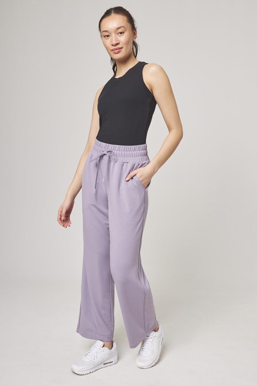 Mondetta Peached Interlock Leggings in Mauve - Medium