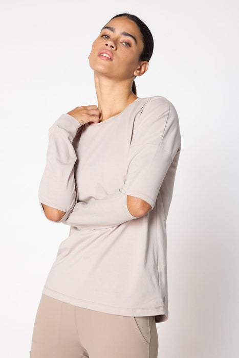 Calm Oversized Long Sleeve Shirt with Elbow Slit – MPG Sport