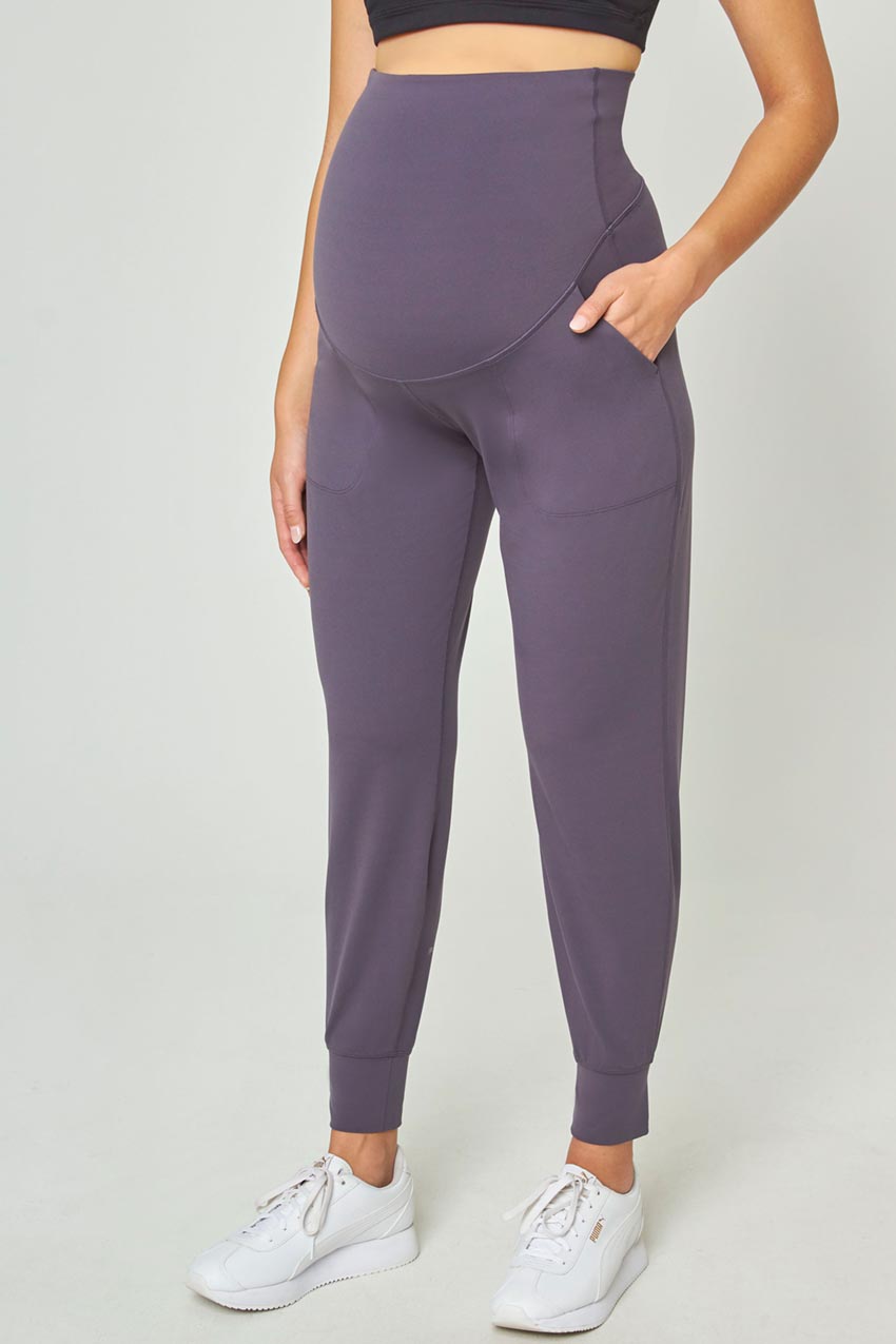 Explore Recycled Polyester High-Waisted Maternity Crop 21 – MPG Sport