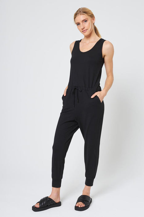 RENEW Women's Zip Front Jumpsuit - Black