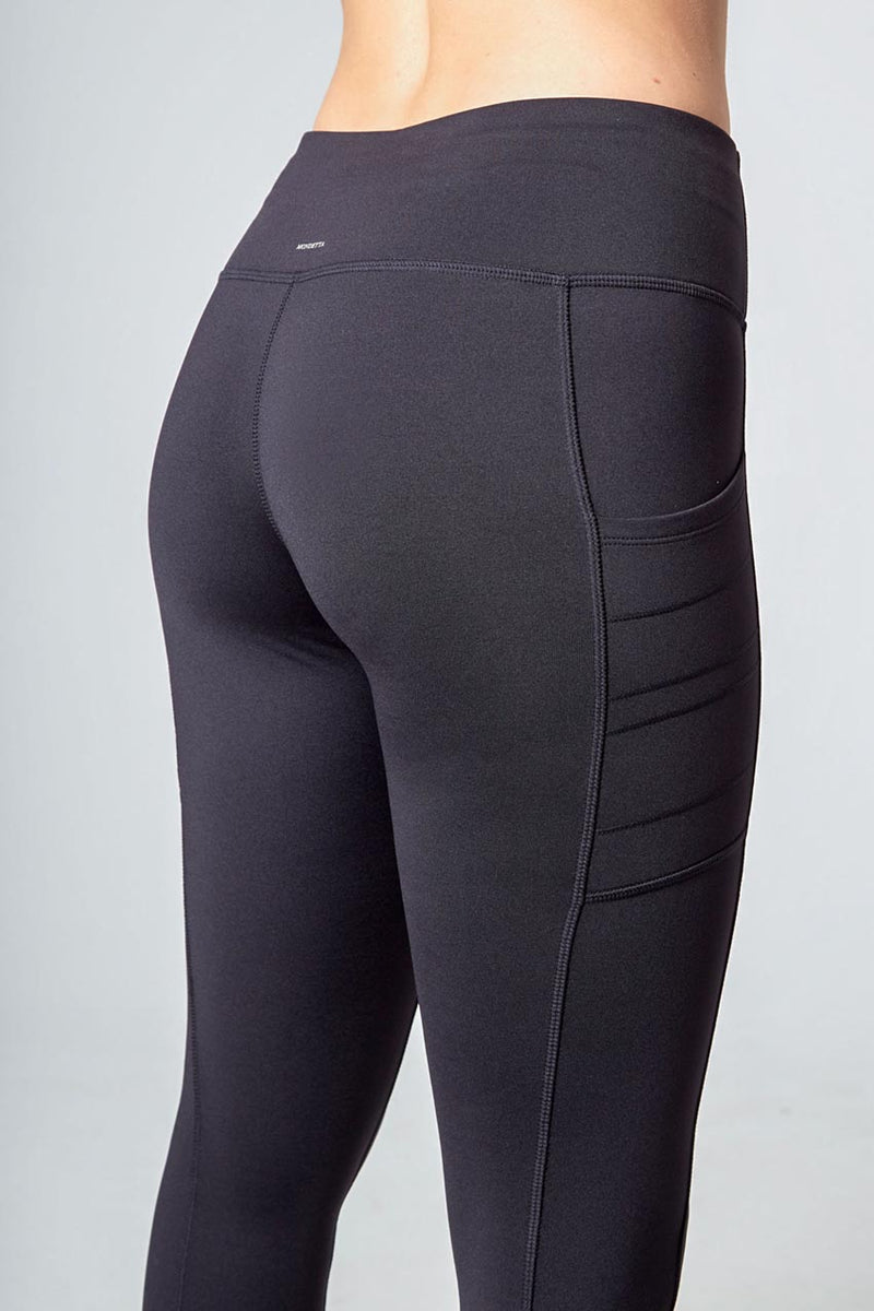 Brushed Jacquard Legging - Black – Mondetta Canada