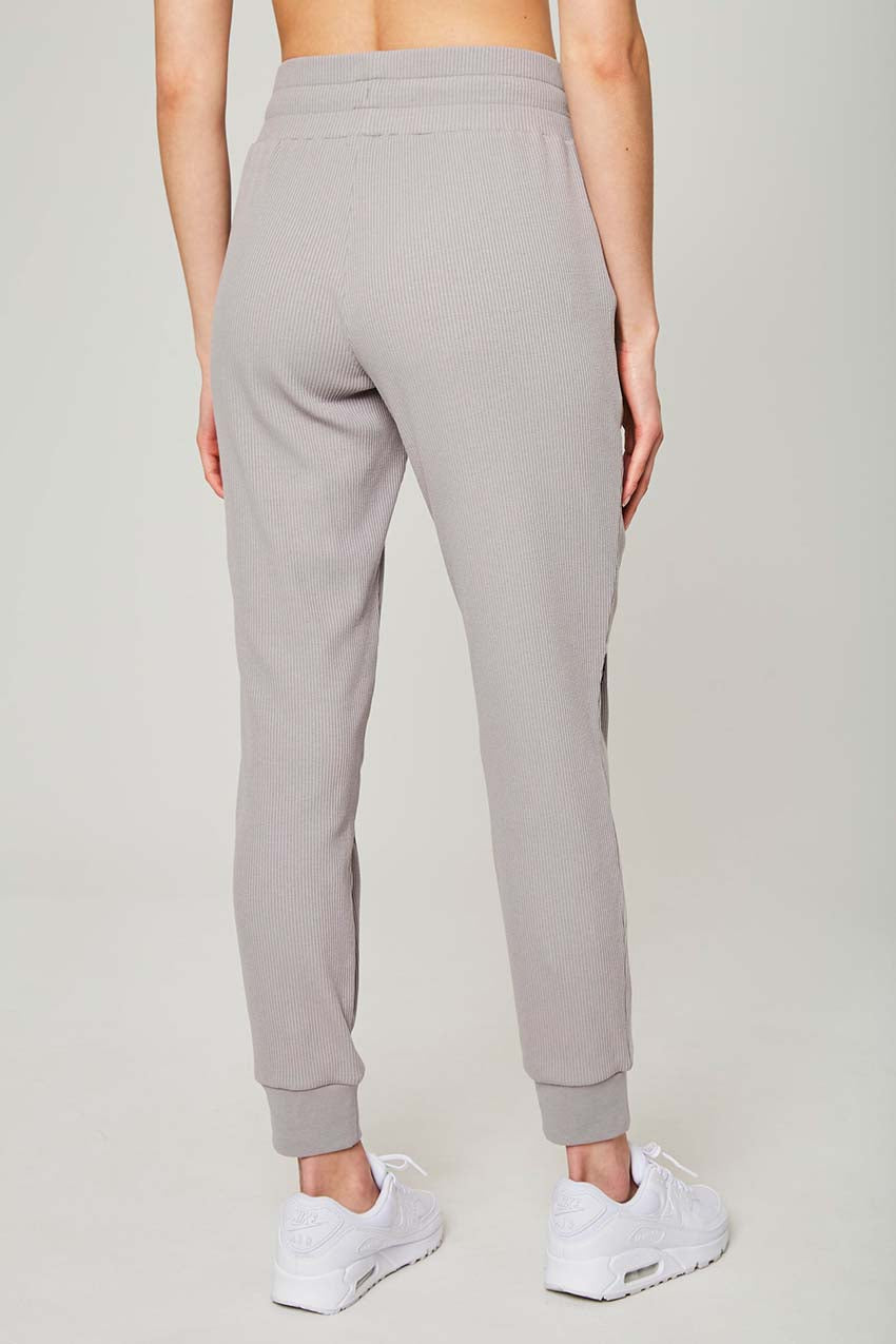 NEW!! Mondetta Women's Soft Recycled Material Peached Melange Jogger Pants  #21