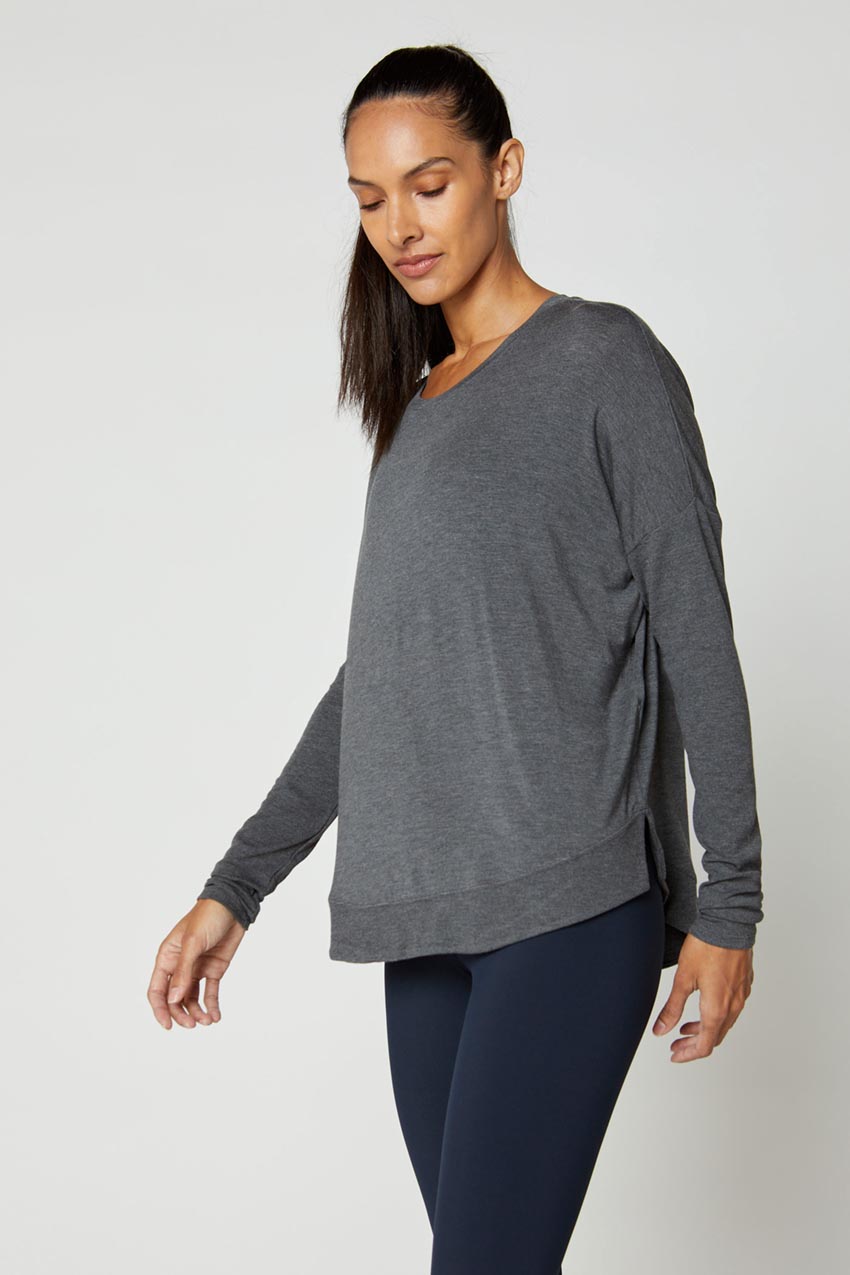 Catherine Breeze TENCEL™ Modal Long Sleeve Top – MPG Sport – MPG Sport USA