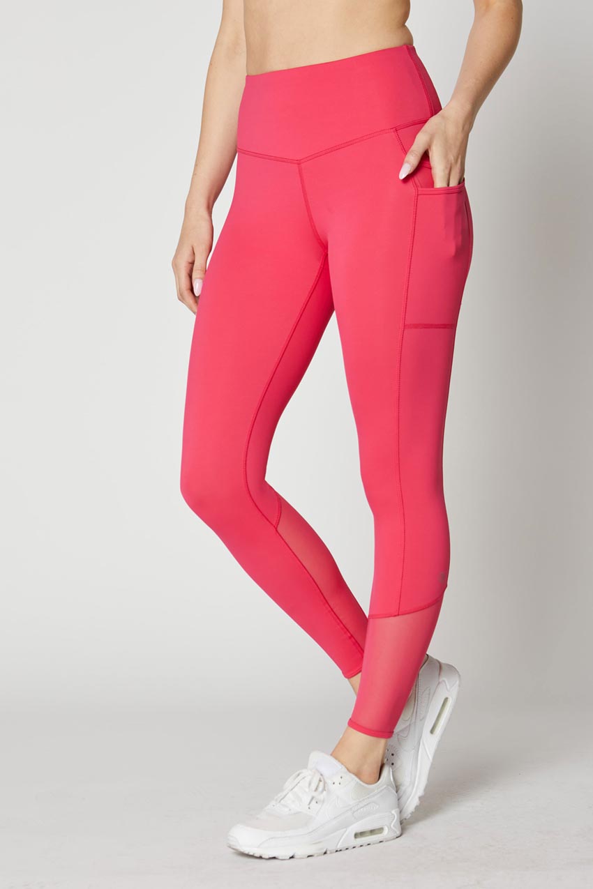 Menorca 7/8 High Waisted leggings Taupe Pink