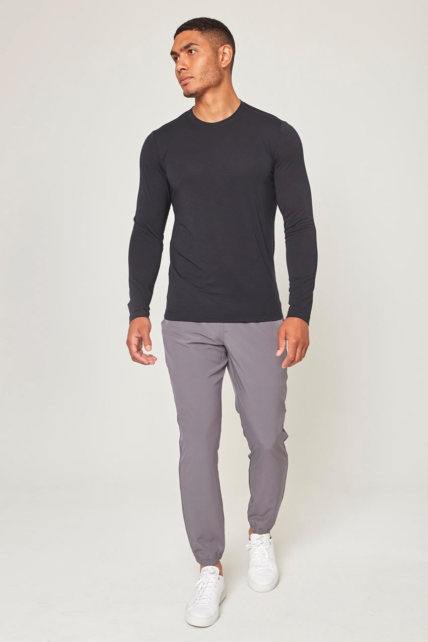 STRETCH WOVEN PANT, Men, MID GREY, notdisplayed