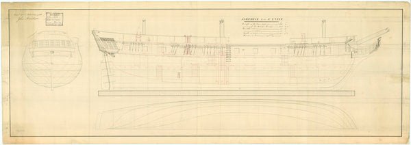 17th Century Ship Diagram