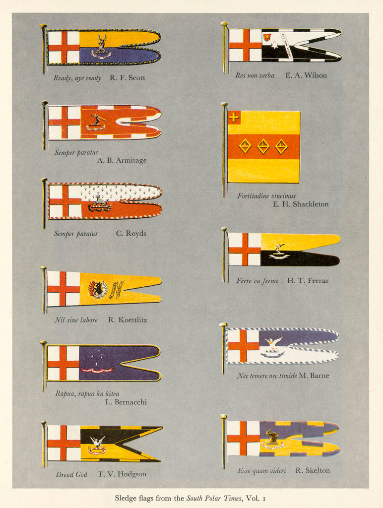 Sledge Flags From The South Polar Times Volume 1 Posters Prints By Unknown