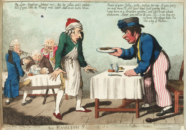 An English Sailor at a French Eating House posters & prints by George M.  Woodward