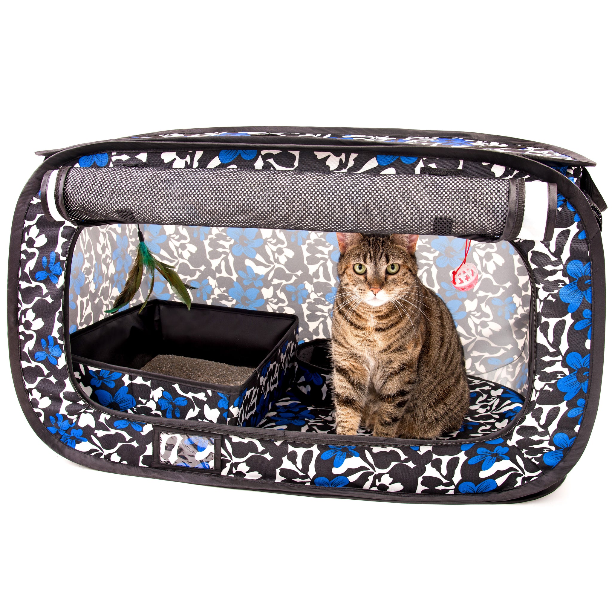 cat carrier with litter box