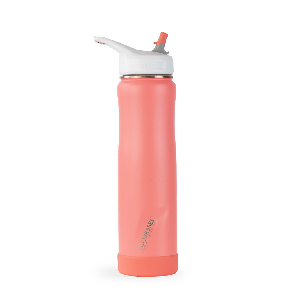 Insulated Straw Water Bottle - Reusable 