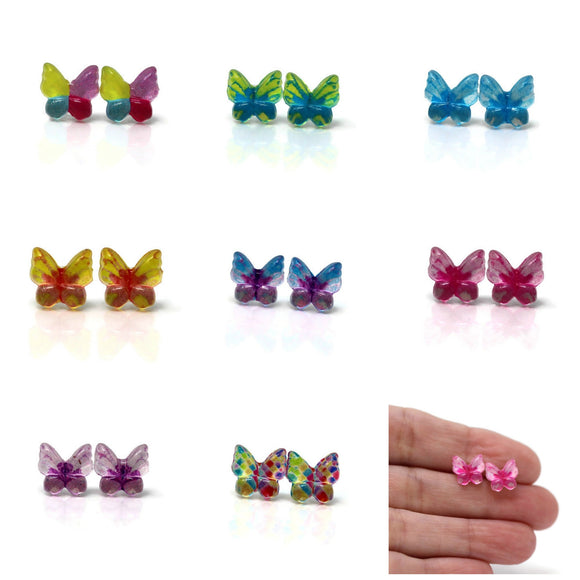Butterfly Pendant Earring Set