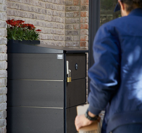 CITIBIN Parcelbin secure package mailbox stops porch pirates