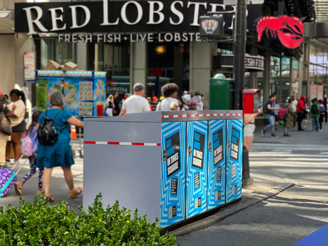 citibin in times square trash and recycling containerization