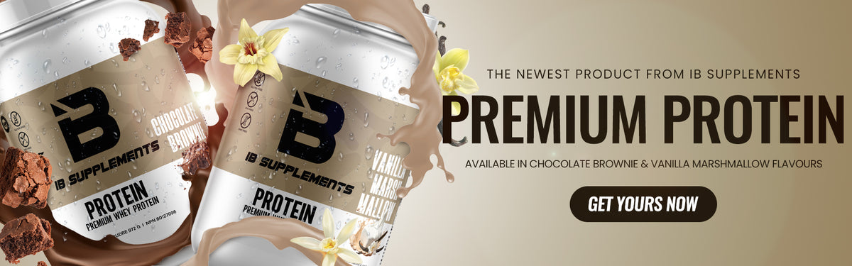 IB Supplements new product Premium Whey Protein Vanilla Marshmallow and Chocolate Brownie flavor