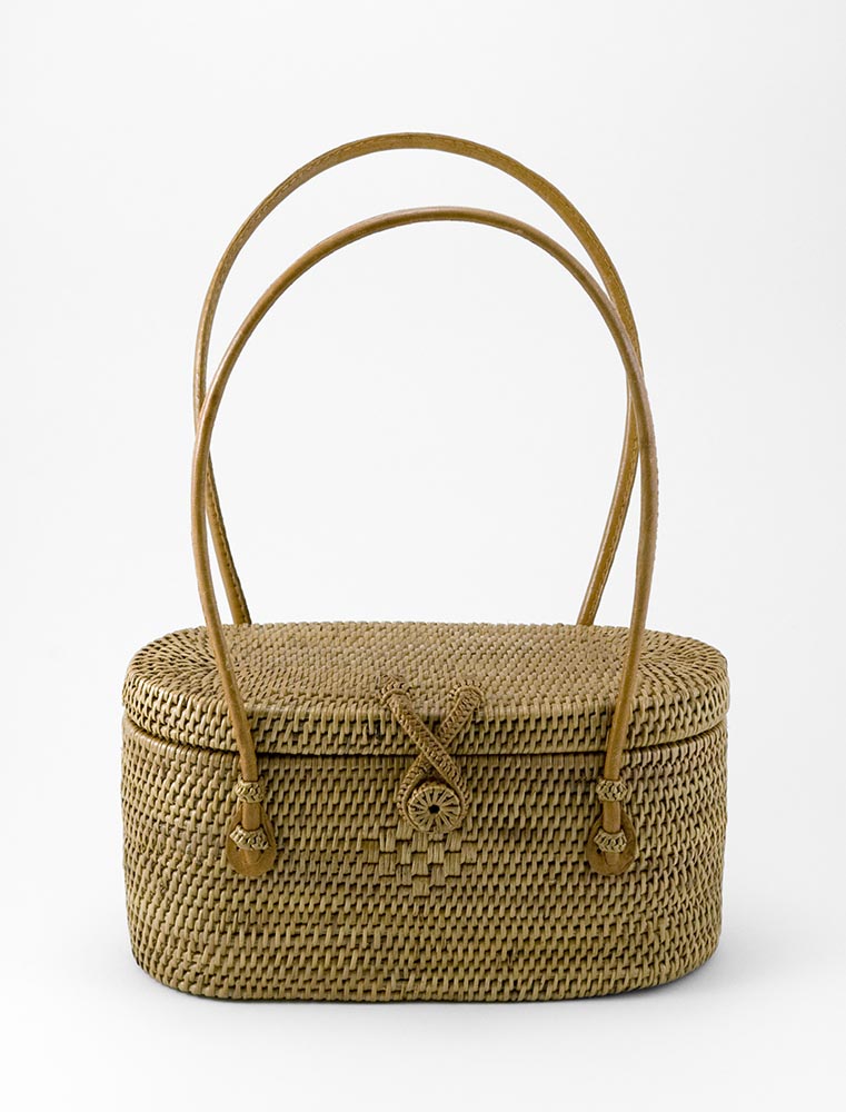 Bali Small Oval Handbag – Hancock Baskets