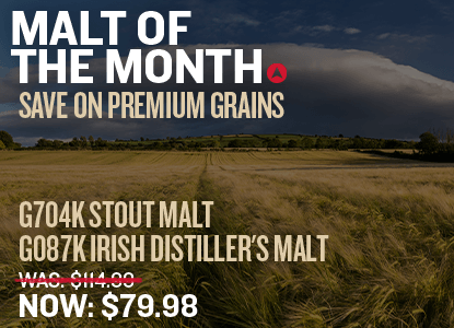 Malt of the Month: Was $114.99. Now $79.98. Save $35. Cost per pound $1.45