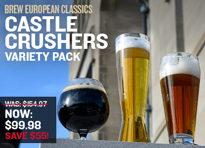 Castle Crushers European Lager Extract Beer Variety Pack