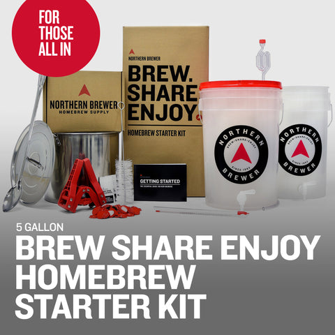 For those all in. Brew Share Enjoy Homebrew Starter Kit
