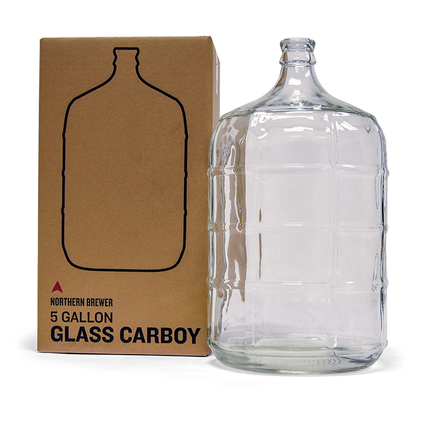 5 Gallon Glass Carboy with Shipping Container.