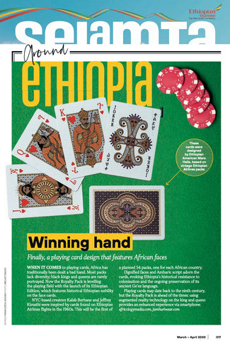 Royalty Pack Deck of Cards Selamta Ethiopian Airlines