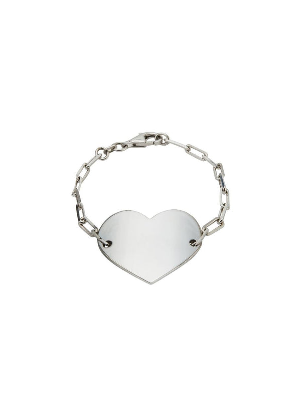 SMALL HEART ID BRACELET, GOLD – Dorsey